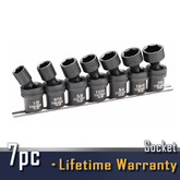 Steel Vision Tools 58103 7pc SAE Impact Swivel Socket Set - 58103